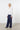 Straight pants with braid