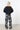 satin print elastic pants