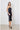 robe 3/4 satin bi matière fine bretelle