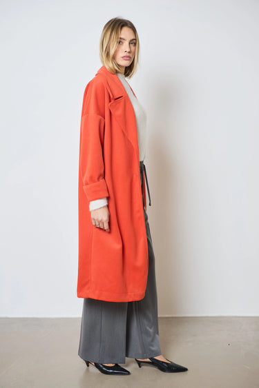 Manteau manche longue en lainage