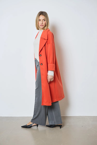 Manteau manche longue en lainage