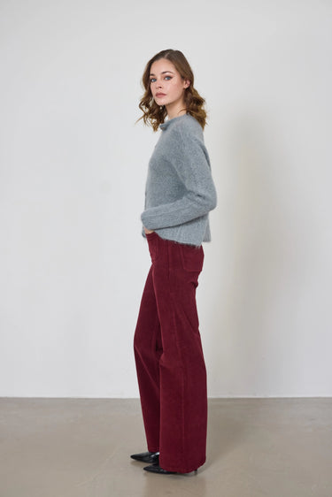 jeans plaza velours wideflare leg