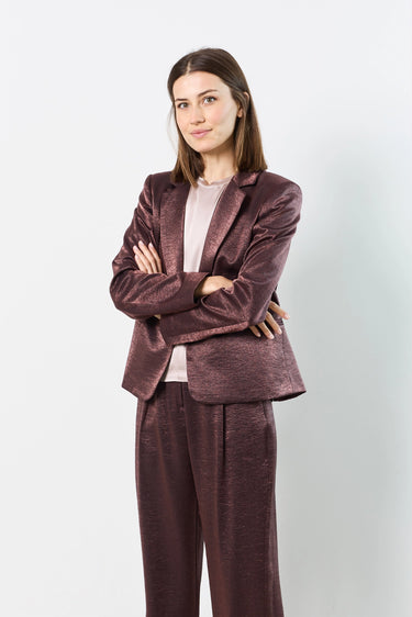 blazer 1 bouton brillant