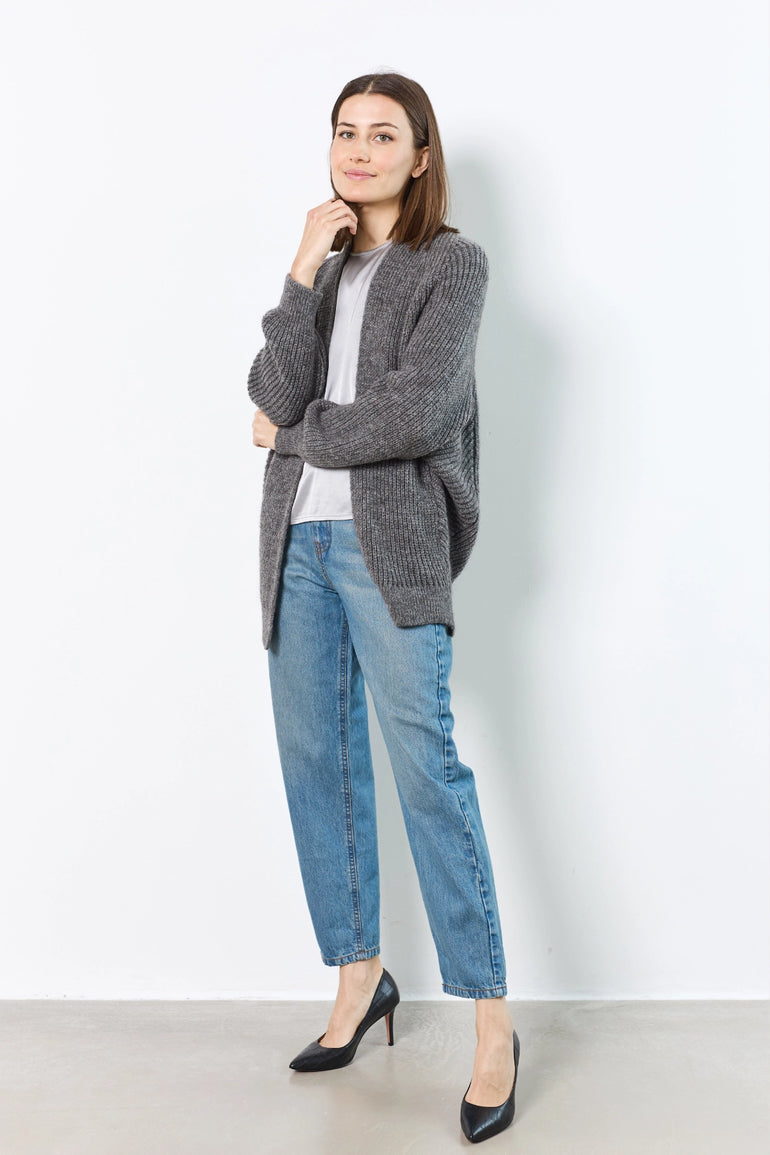 Cardigan en alpaga col rond femme - photo 2 - Love at Me