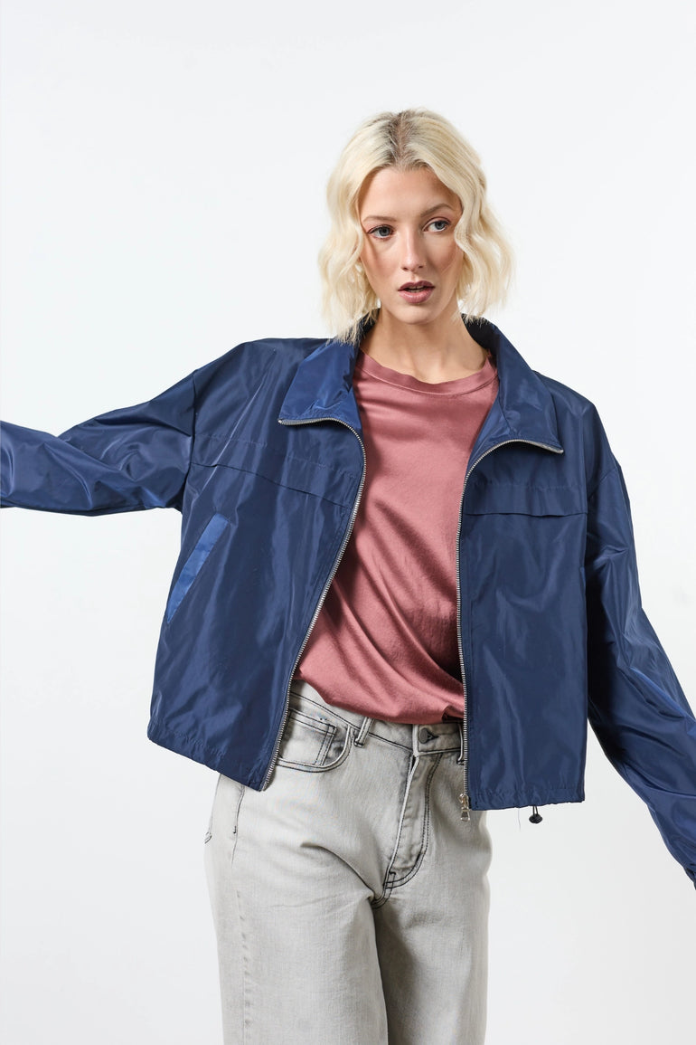 Blouson zippé à coupe ajustée et élastique au bas femme - photo 2 - Love at Me