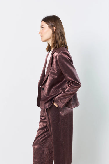 blazer 1 bouton brillant