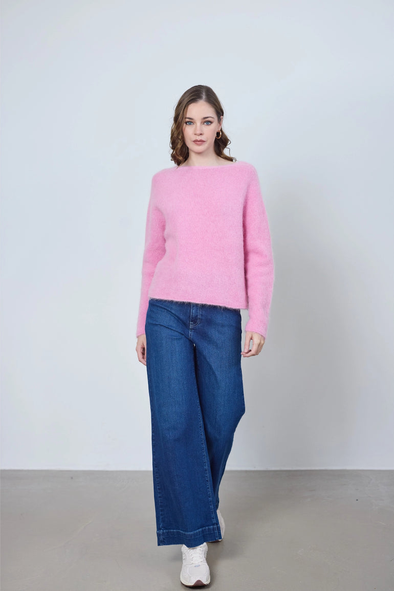 Jeans Bulgari coupe wide en coton femme - photo 2 - Love at Me