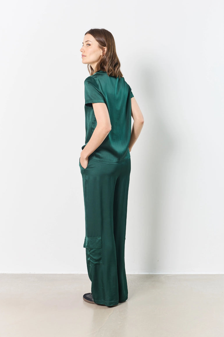Pantalon long en satin femme - photo 9 - Love at Me