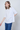 mc round neck t-shirt with gathers in front