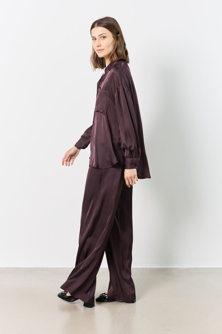Chemise en satin manches longues femme - photo 7 - Love at Me
