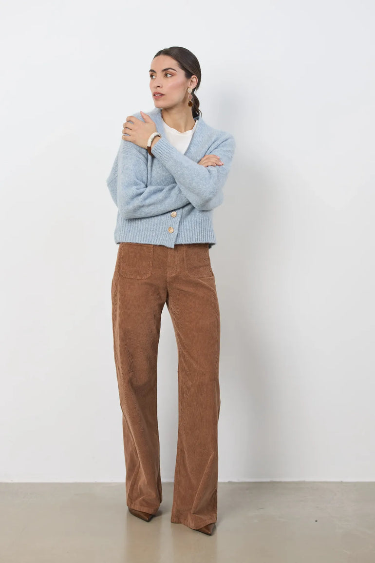 jeans plaza velours wideflare leg