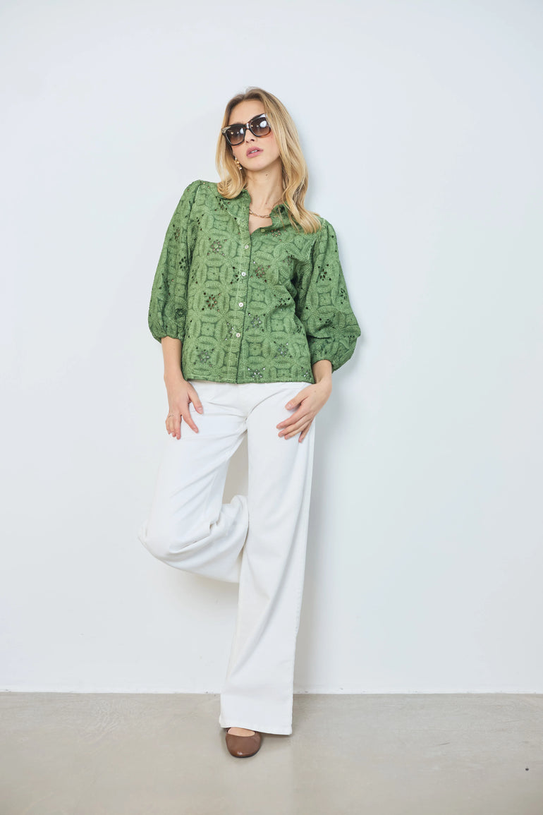 Chemise en coton manches longues femme - photo 2 - Love at Me