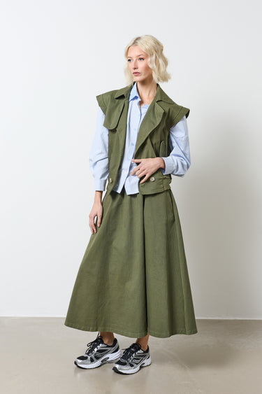 Veste sans manches  100% coton