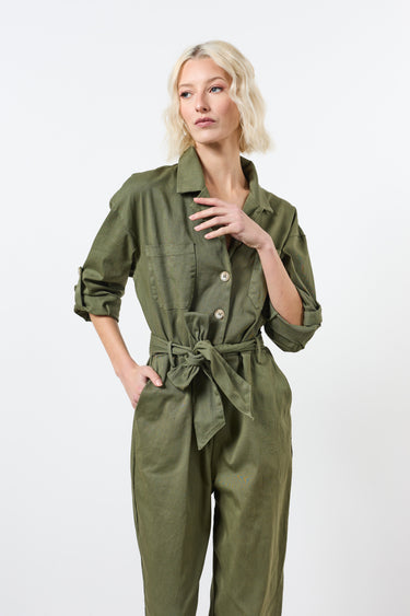 Combinaison 100% coton Ceinturée