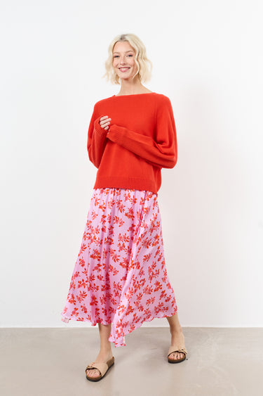 Pull col rond manches longues