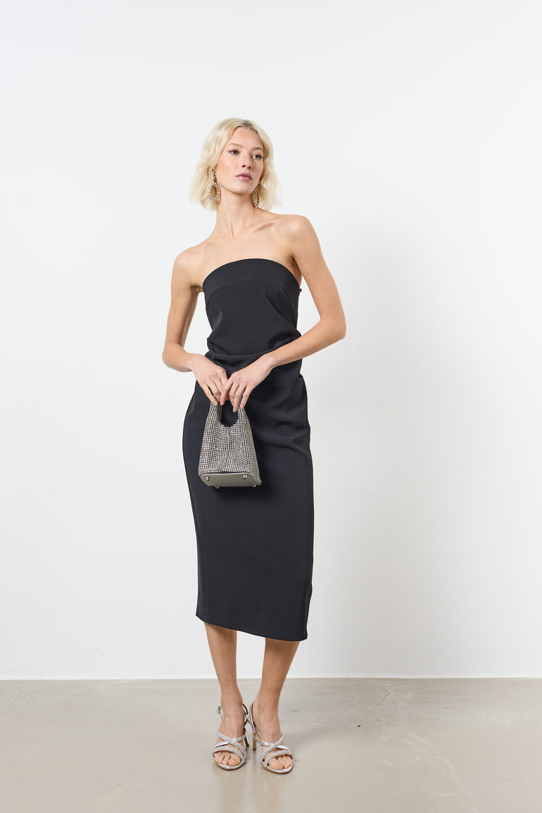 Robe midi en satin sans manches femme - photo 2 - Love at Me