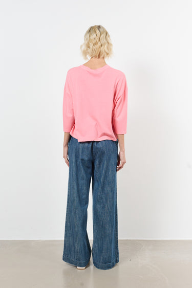 straight cut pants with button closure