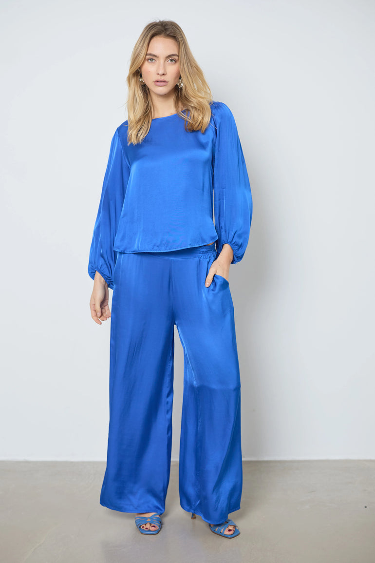 Blouse en satin manches longues femme - photo 6 - Love at Me