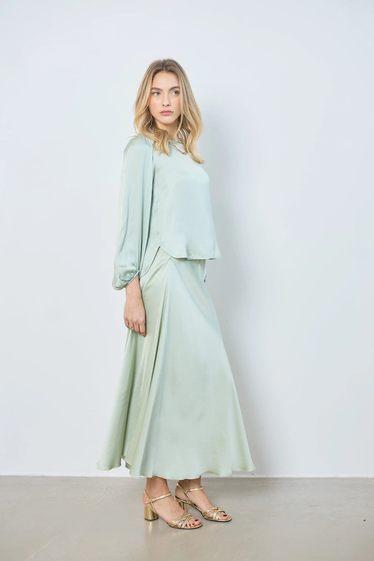 Jupe longue en satin femme - photo 11 - Love at Me