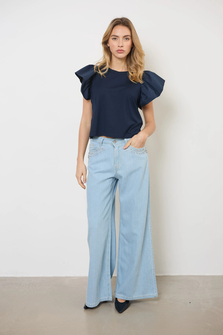 T-shirt en coton col rond manches courtes femme - photo 2 - Love at Me