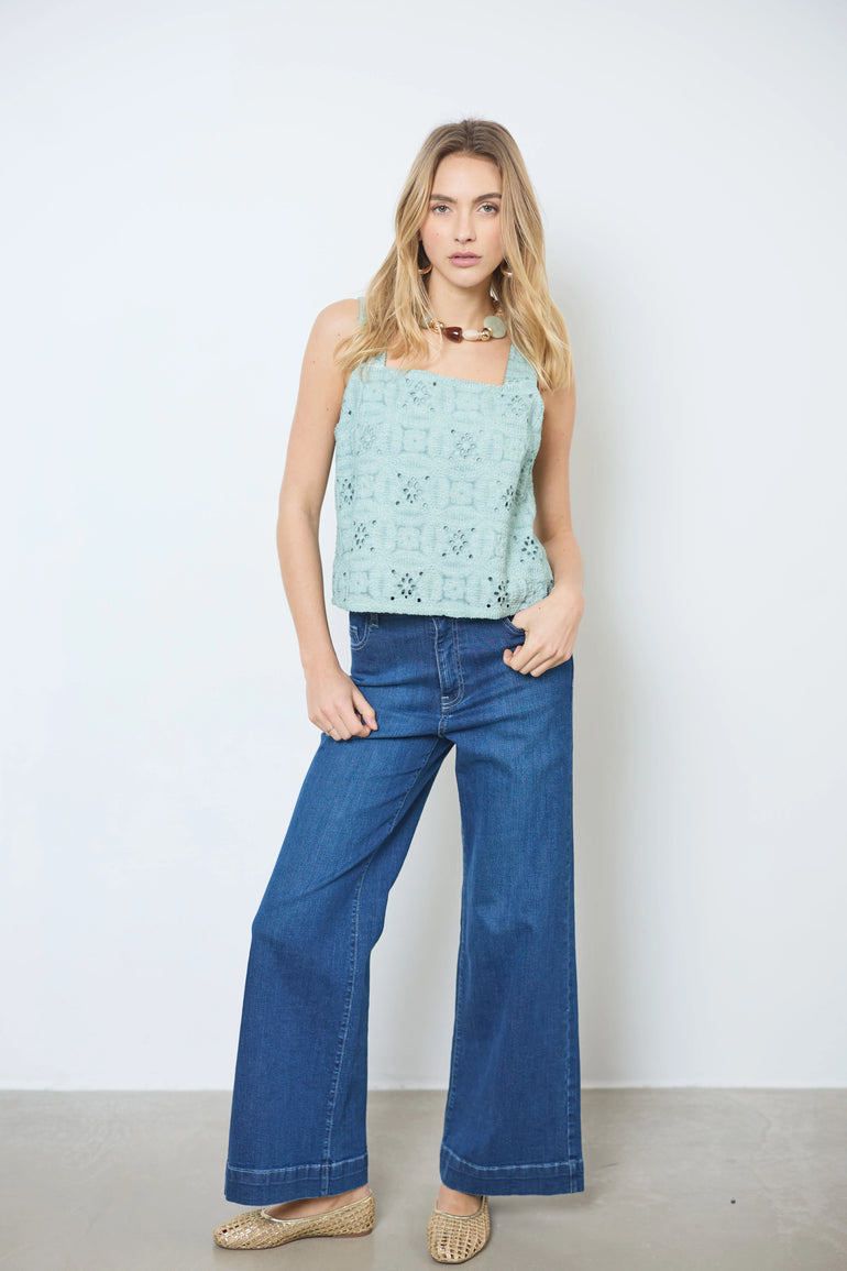 Top en coton col V sans manches femme - photo 13 - Love at Me