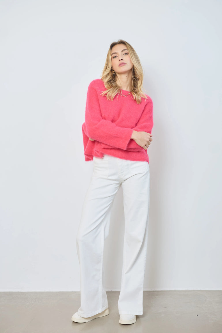 Pull en alpaga col rond femme - photo 14 - Love at Me