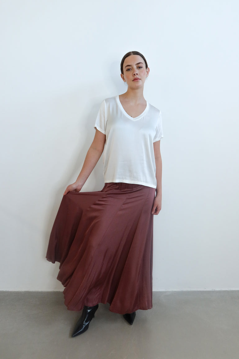 Jupe longue en satin femme - photo 9 - Love at Me
