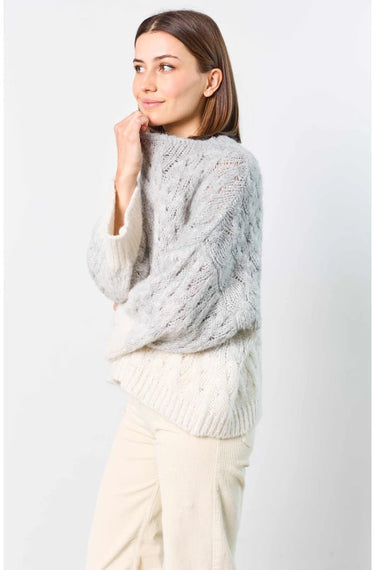 Pull oversize bi color