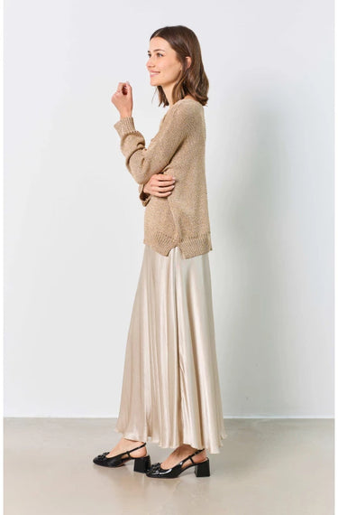 Pull en lurex manches longues