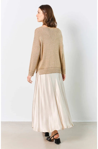 Pull en lurex manches longues